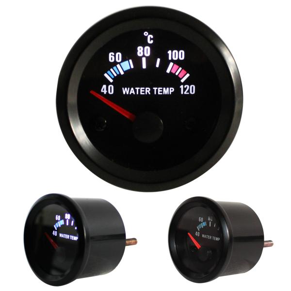 Wassertemperatur "Youngtimer", Rallye (21116V-2), Ø 52mm (40~120°C), schwarz